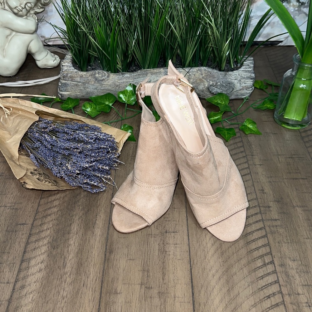 🔥Nine West Paton Suede Upper Cork Wedge